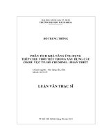 Phân tích khả năng ứng dụng thép chịu thời tiết trong xây dựng cầu ở khu vực tp  hồ chí minh   phan thiết  