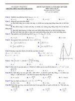 Bài tập ôn tập môn Toán lớp 12 tuần năm nghỉ phòng dịch Covid-19 (Từ 30.3.2020 đến 05.4.2020)