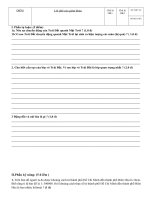 Đề kiểm tra học kỳ 1 và đáp án môn Văn 6, 9 và Địa lý 6, 9