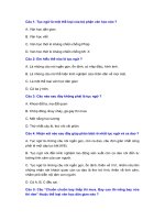 Ngữ Văn 7 - Bài Tập trắc nghiệm Tục ngữ