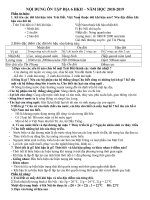 Đề cương Địa 6 HKII Năm học 2019-2020