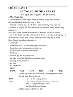 giáo án mầm non những người thân của bé  lớp mầm 3 tuổi mới nhất 2020  kênh tài liệu việc làm giáo viên mầm non