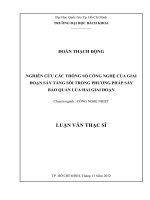 Nghiên cứu các thông số công nghệ của giai đoạn sấy tầng sôi trong phương pháp sấy bảo quản lúa hai giai đoạn  