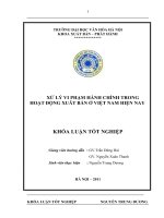 xử lý vi phạm hành chính trong hoạt động xuất bản của việt nam hiện nay