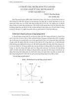 Lý thuyết tăng trưởng kinh tế của Keynes và vài suy nghĩ về tăng trưởng kinh tế ở Việt Nam hiện nay