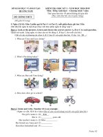 Đề thi học kì 1 môn Tiếng Anh 6 năm 2018-2019 có đáp án - Sở GD&ĐT Quảng Nam