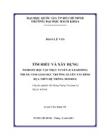 Tìm hiểu và xây dựng website học tập trực tuyến (e learning) trung tâm giáo dục thường xuyên tân bình dực trên hệ thống moodle  