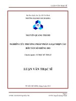 Nghiên cứu phương pháp phân loại nhịp cầu bởi tần số riêng đo  