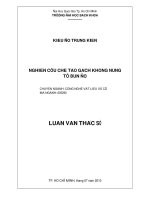 Nghiên cứu chế tạo gạch không nung từ bùn đỏ  
