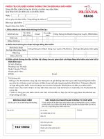 Phiếu yêu cầu điều chỉnh thông tin của bên mua bảo hiểm