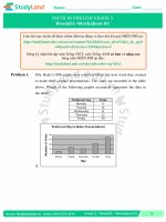 TOÁN TIẾNG ANH LỚP 5 Bài tập Tuần 17 – CƠ BẢN – ĐỀ 1