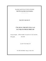 Ứng dụng triz để nâng cao giá trị sản phẩm thiết kế  