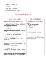 Tiết 91: CÂU CẢM THÁNTiết 90: NGẮM TRĂNG - ĐI ĐƯỜNGTiết 89 TỨC CẢNH PÁC BÓ