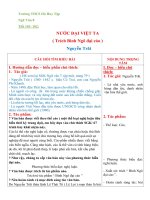 Ngữ Văn 8 Tiết 101-102:NƯỚC ĐẠI VIỆT TA (Trích Bình Ngô đại cáo) Nguyễn Trãi