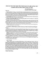 Khảo sát việc thực hiện tiêm truyền dịch của điều dưỡng viên bệnh viện Đa khoa trung ương Cần Thơ