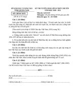 Đề tuyển sinh lớp 10 chuyên sử Quảng Nam năm học 20202021 có đáp án