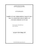 Nghiên cứu quy trình trích ly dịch từ quả mặc nưa (diospyros mollis griff ) và ứng dụng nhuộm vải tơ tằm  
