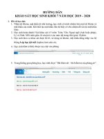 HƯỚNG DẪN KHẢO SÁT KHỐI 7 NĂM HỌC 2019 - 2020