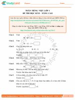 TOÁN TIẾNG VIỆT LỚP 1 ĐỀ THI HỌC KÌ II – NÂNG CAO – ĐỀ 2