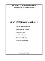 giao an bai hat cai mui lua tuoi 3 tuoi