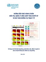 Hướng dẫn thực hành cơ bảnđiều trị, quản lý lồng ghép tăng HA và đái tháo đường tại trạm y tế