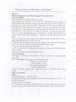 Tổng hợp đề thi vào 10 bắc giang 