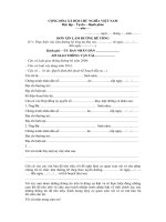 Mẫu đơn xin làm đường bê tông