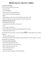 Tin 9 - Bài 9 - Định dạng trang chiếu