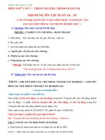 nội dung ôn tập tuần 24 – 25