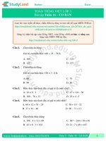 TOÁN TIẾNG VIỆT LỚP 3 Bài tập Tuần 16 – CƠ BẢN – ĐỀ 1