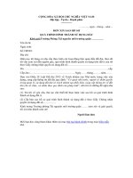 Mẫu đơn xin sao hồ sơ quá trình hình thành sử dụng đất ở