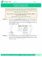 TOÁN TIẾNG ANH LỚP 6 Bài tập Tuần 18 – CƠ BẢN – ĐỀ 2