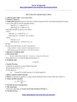 Đề Cương Hóa 10