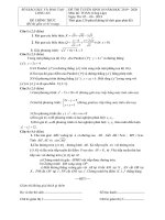 Đề thi tuyển sinh vào lớp 10 THPT môn Toán năm học 2019-2020 – Sở Giáo dục và Đào tạo Long An (Đề chính thức)