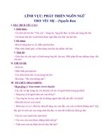 Giao an doc tho tho Yeu me lop mau giao be