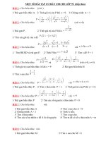 Bài tập Toán cho HS 9C: Ôn tập hệ phương trình bậc nhất ...