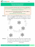 TOÁN TIẾNG ANH LỚP 4 Bài tập Tuần 18 – CƠ BẢN – ĐỀ 2