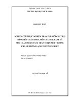 Nghiên cứu thực nghiệm thay thế môi chất r22 bằng môi chất r404a, môi chất propane và môi chất iso butane thân thiện môi trường cho hệ thống lạnh thương nghiệp  