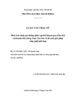 Phân tích đánh giá những phức tạp khi khoan qua trầm tích carbonate bồn trũng nam côn sơn và đề xuất giải pháp công nghệ phù hợp  