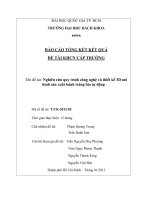 Nghiên cứu quy trình công nghệ và thiết kế 3d mô hình sản xuất bánh tráng bía tự động 