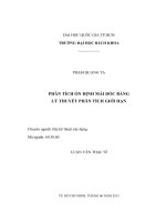 Phân tích ổn định mái dốc bằng lý thuyết phân tích giới hạn  