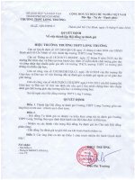 [Trường LT] Quyết định về việc thành lập Hội đồng tự đánh giá năm học 2019 - 2020