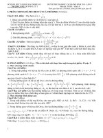 Đề Thi thử ĐH đề môn Toán lần 4 của THPT Quỳnh lưu năm 2011 (đáp án) – Thầy Đồ – Dạy toán – Học toán