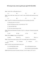 Bài tập ôn tập môn Hóa học lớp 11 tuần năm nghỉ phòng dịch Covid-19 (Từ 30.3.2020 đến 05.4.2020)