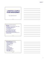 logistics  supply chain management