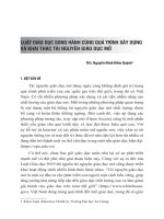 Luật giáo dục song hành cùng quá trình xây dựng và khai thác tài nguyên giáo dục mở