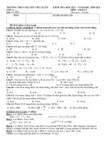 Đề thi học kì 1 môn Toán 6 năm 2020-2021 có đáp án - Trường THCS Nguyễn Viết Xuân