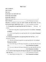 Nâng cao chất lượng tín dụng đầu tư tại Sở giao dịch I - Ngân hàng Phát triển Việt Nam