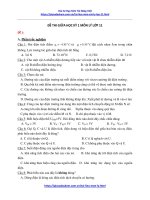 Đề Kiểm Tra Giữa HK1 Môn Lý Lớp 11 Hay