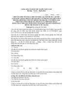 Mẫu đơn xin thay đổi nội dung đăng ký hoạt động của doanh nghiệp bảo hiểm